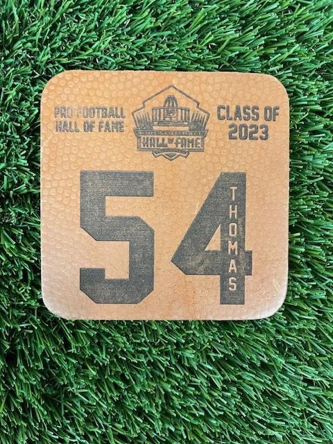 Zach Thomas Class of 2023 Leather Player Coaster
