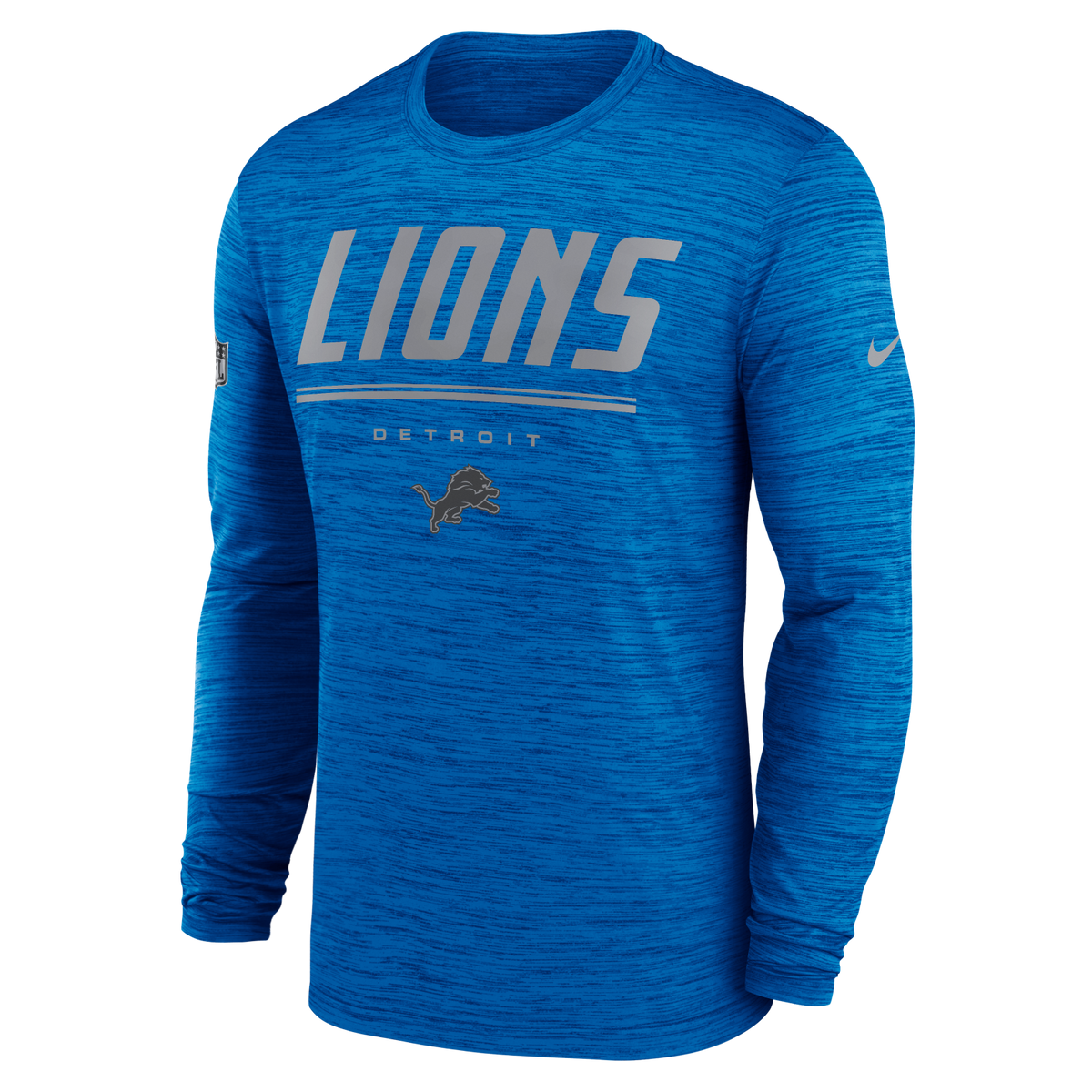 Lions 2026 Nike Men's Team Issue Velocity Long Sleeve T-Shirt Pro Football Hall of Fame