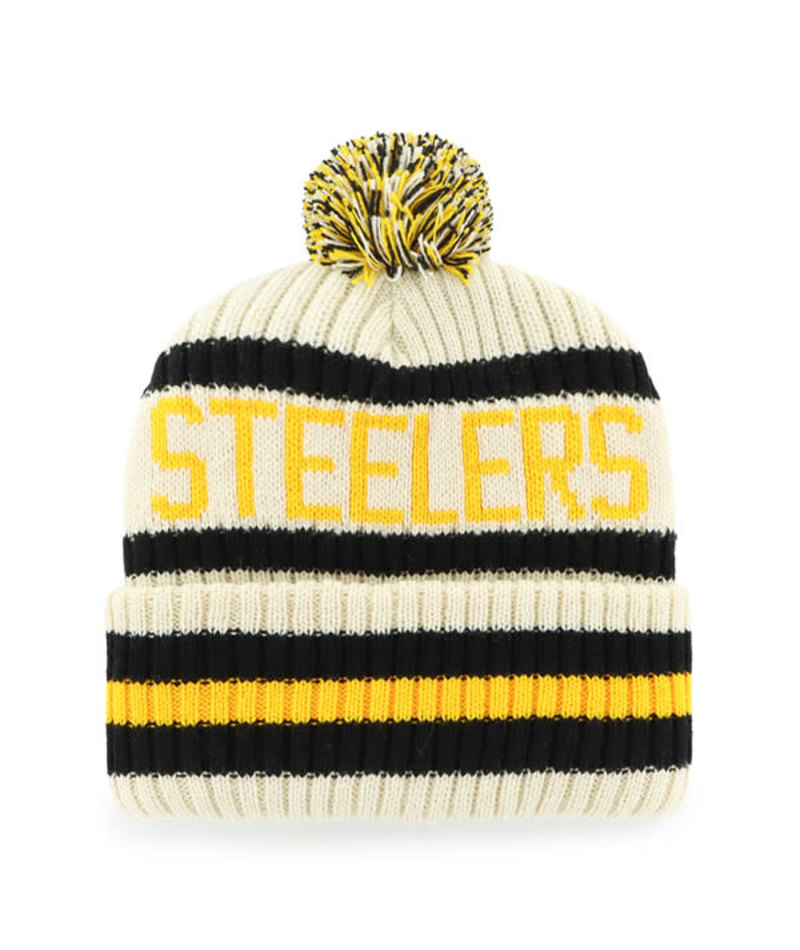 Steelers 2025 '47 Brand Men's Natural Bering Cuff Knit