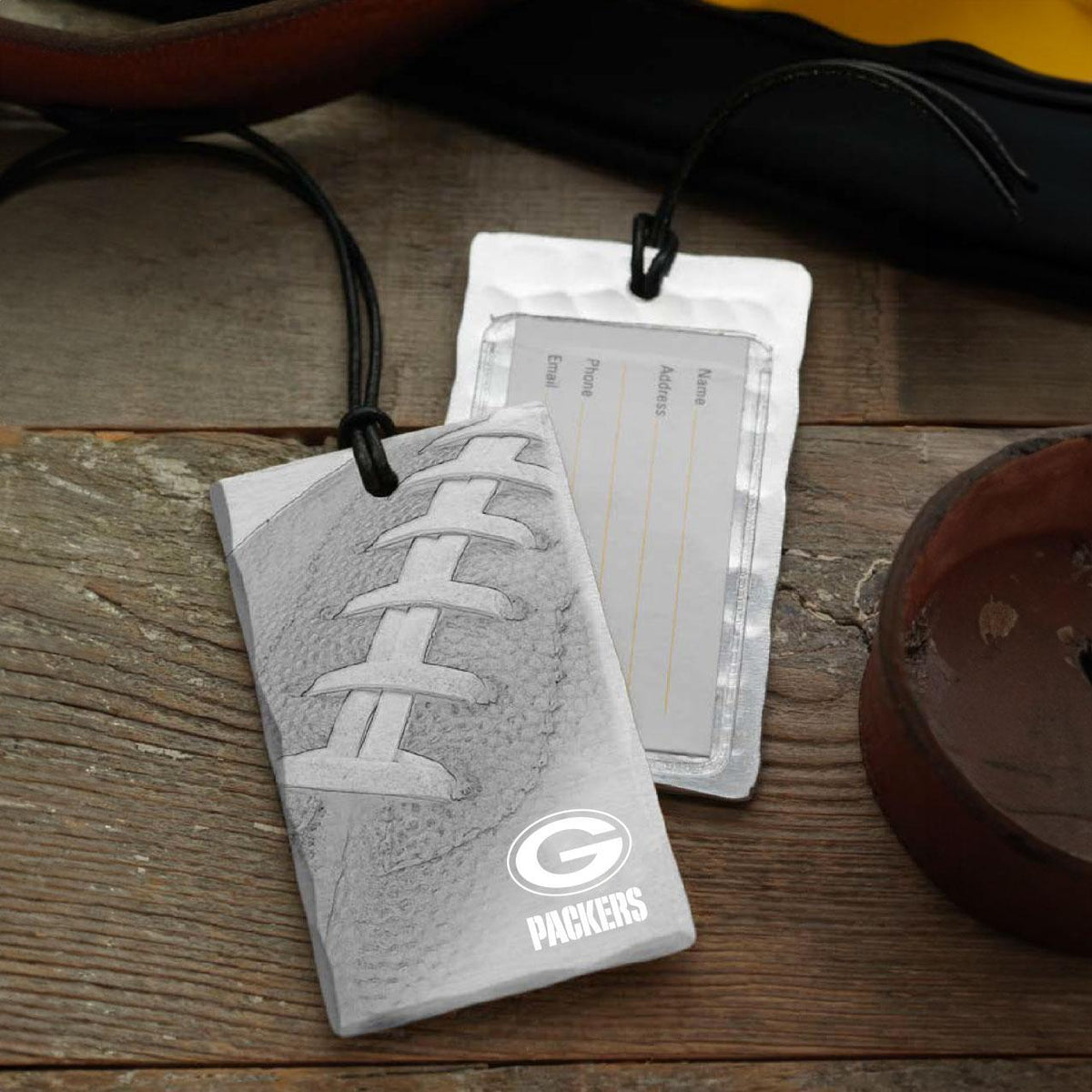 Packers Football Bag Tag