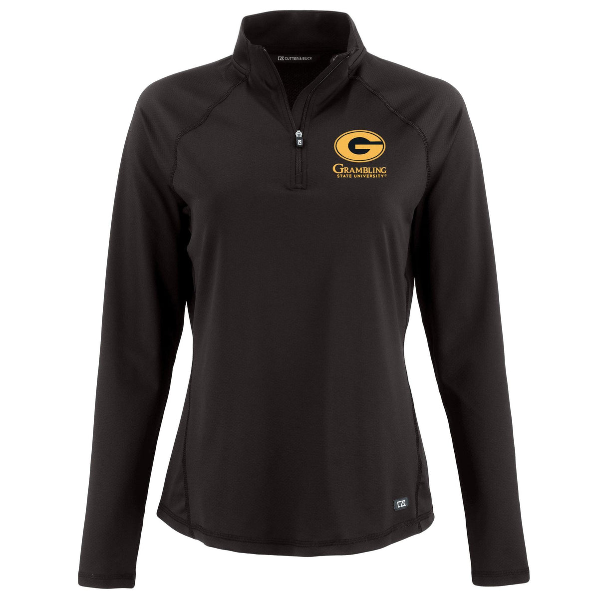 HBCU Team Cutter & Buck Women's Prospect Recycled Featherlight Stretch 1/4 Zip Pro Football Hall of Fame M Grambling