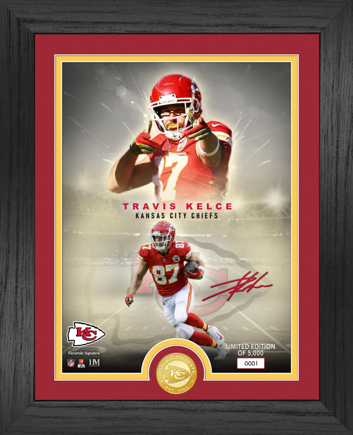 Kansas City Chiefs Travis Kelce NFL Legends Bronze Coin Photo Mint