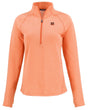 Bengals Cutter and Buck Women's Orange Peshastin Eco Fleece Half Zip Pullover