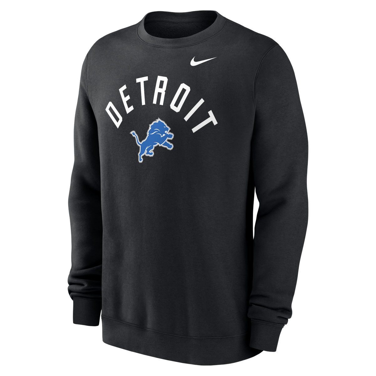 Lions 2026 Nike Men's Club Fleece Pullover Crewneck Pro Football Hall of Fame