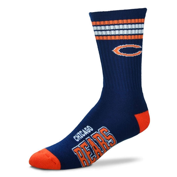 Bears 4 Stripe Deuce Sock