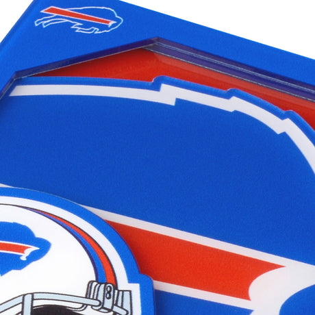 Bills 3D Logo Series Coaster