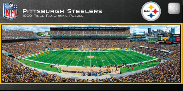 Steelers 1000pc Panoramic Puzzle - 50yd line-DS