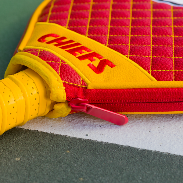 Chiefs Quilted Pickleball Paddle Cover