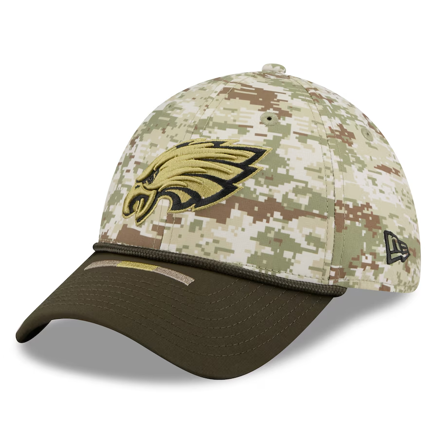 Eagles 2025 New Era Men's 39THIRTY Salute to Service Hat