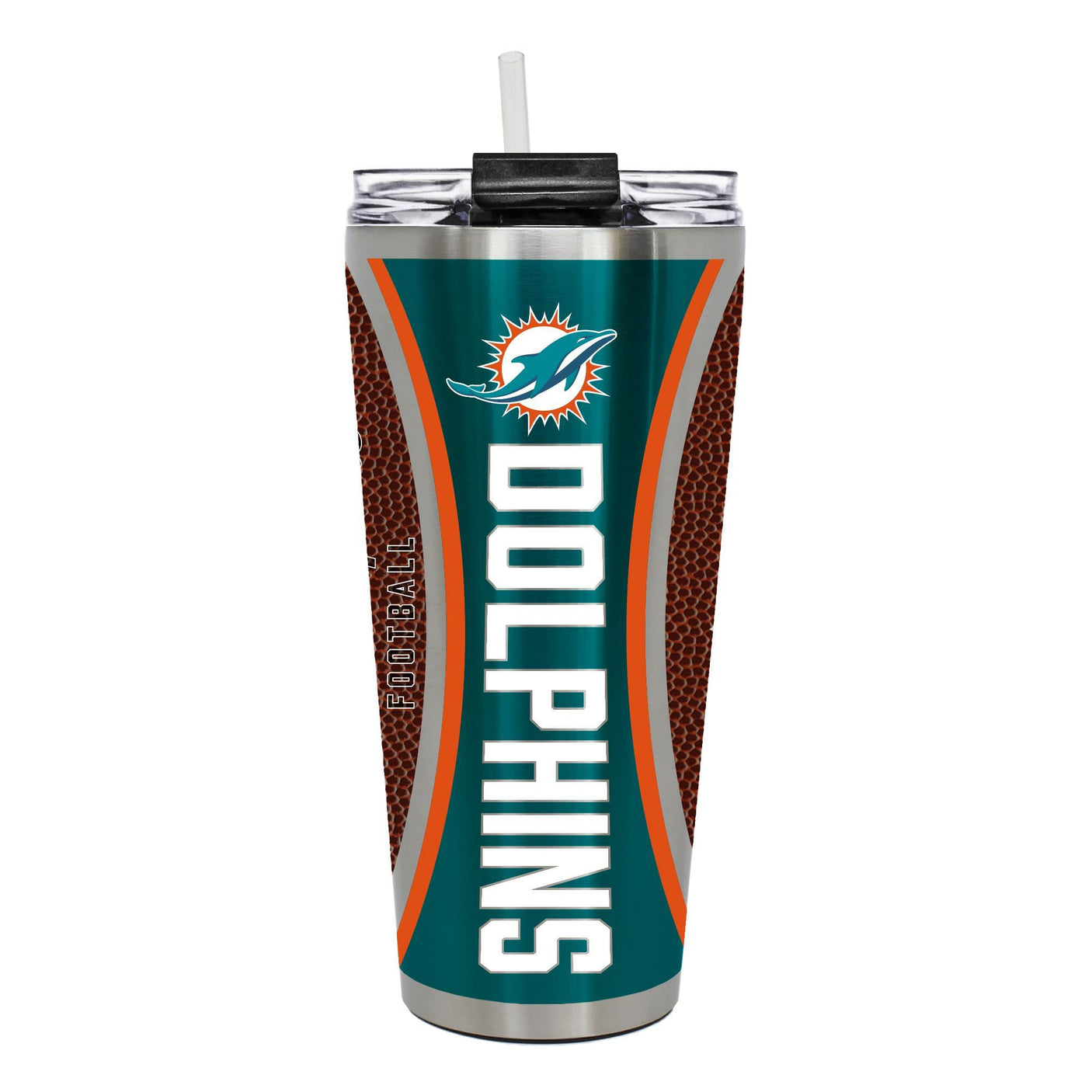 Dolphins Big Slim Gameball 32oz Tumbler