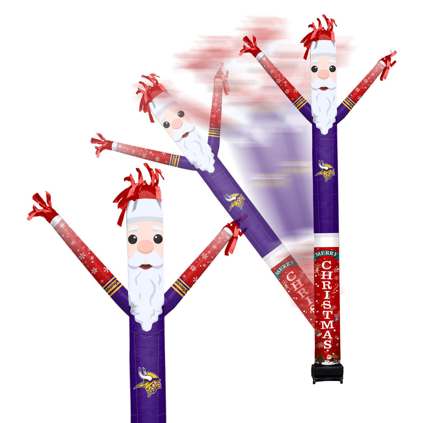 Vikings Team Pride Inflatable Crazy Christmas Santa Sports Fan