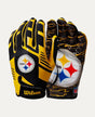 Steelers 2025 Wilson Adult NFL Stretch Fit Receivers Gloves
