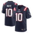 Patriots Drake Maye Men's Navy Nike Game Jersey