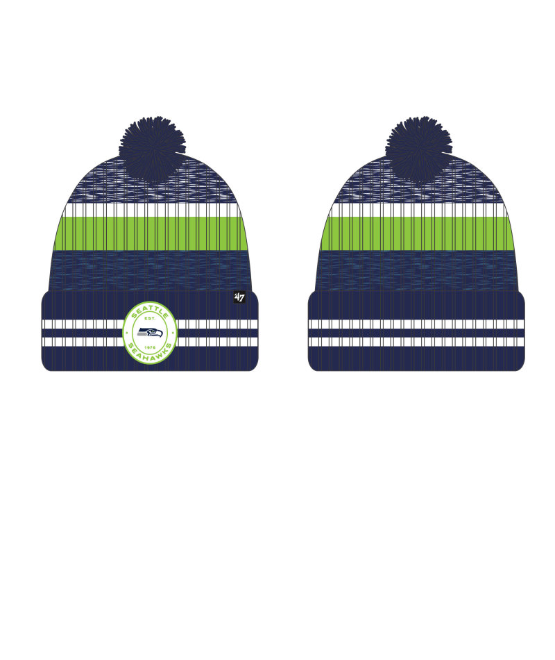 Seahawks 2025 '47 Brand Men's Quiver Cuff Knit