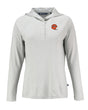 Bengals Cutter and Buck Women's Grey Coastline Epic Comfort Eco Hooded Shirt