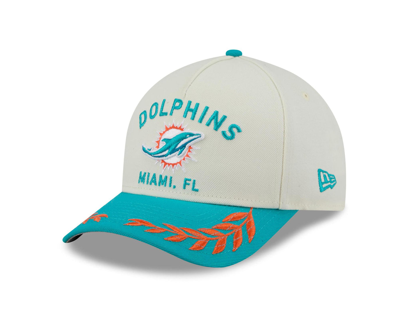 Dolphins 2025 New Era 9FORTY Stretch Snap Color Way Draft Hat
