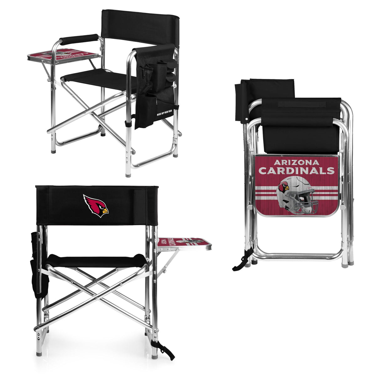 Cardinals Black Sports Chair