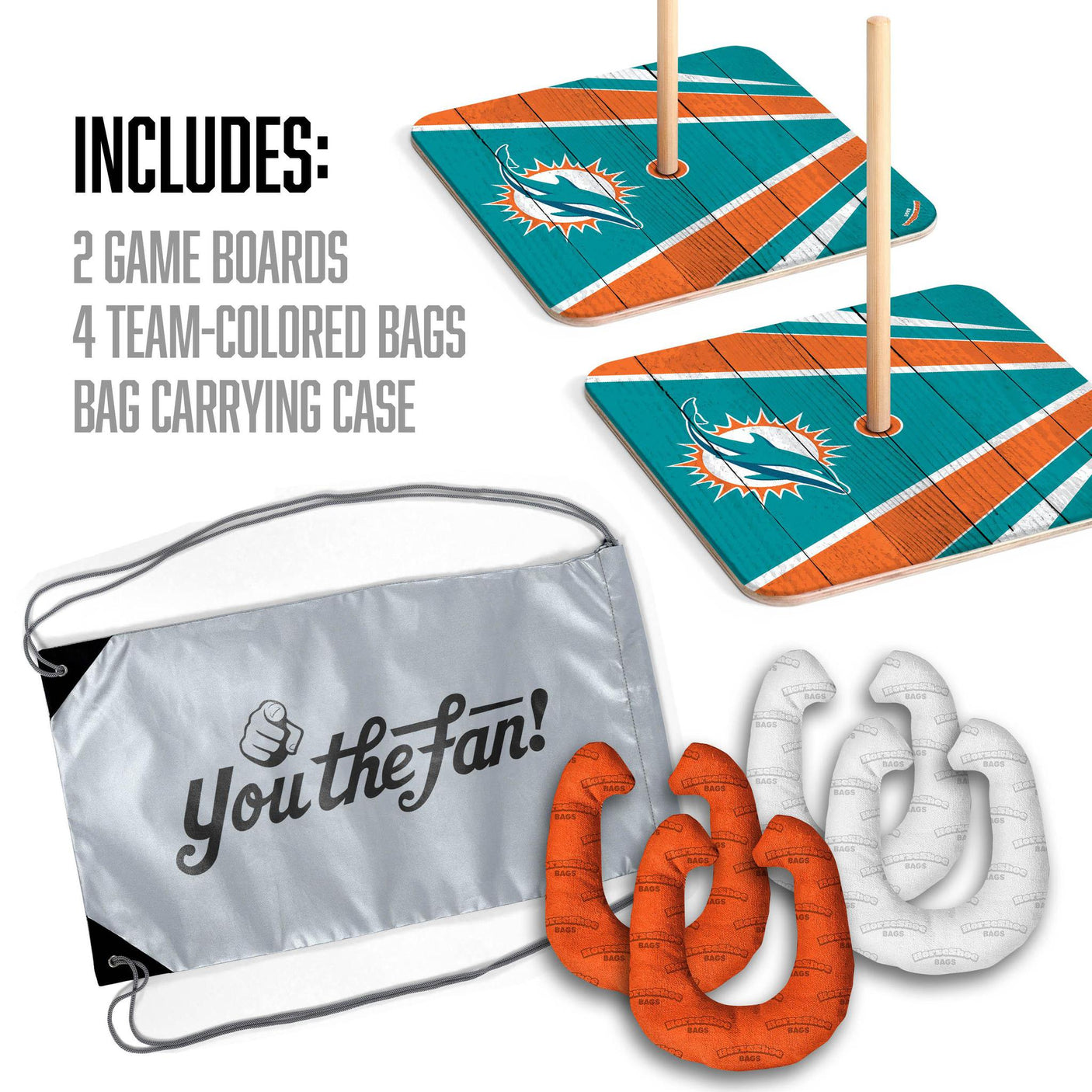Dolphins HorseShoe Bag