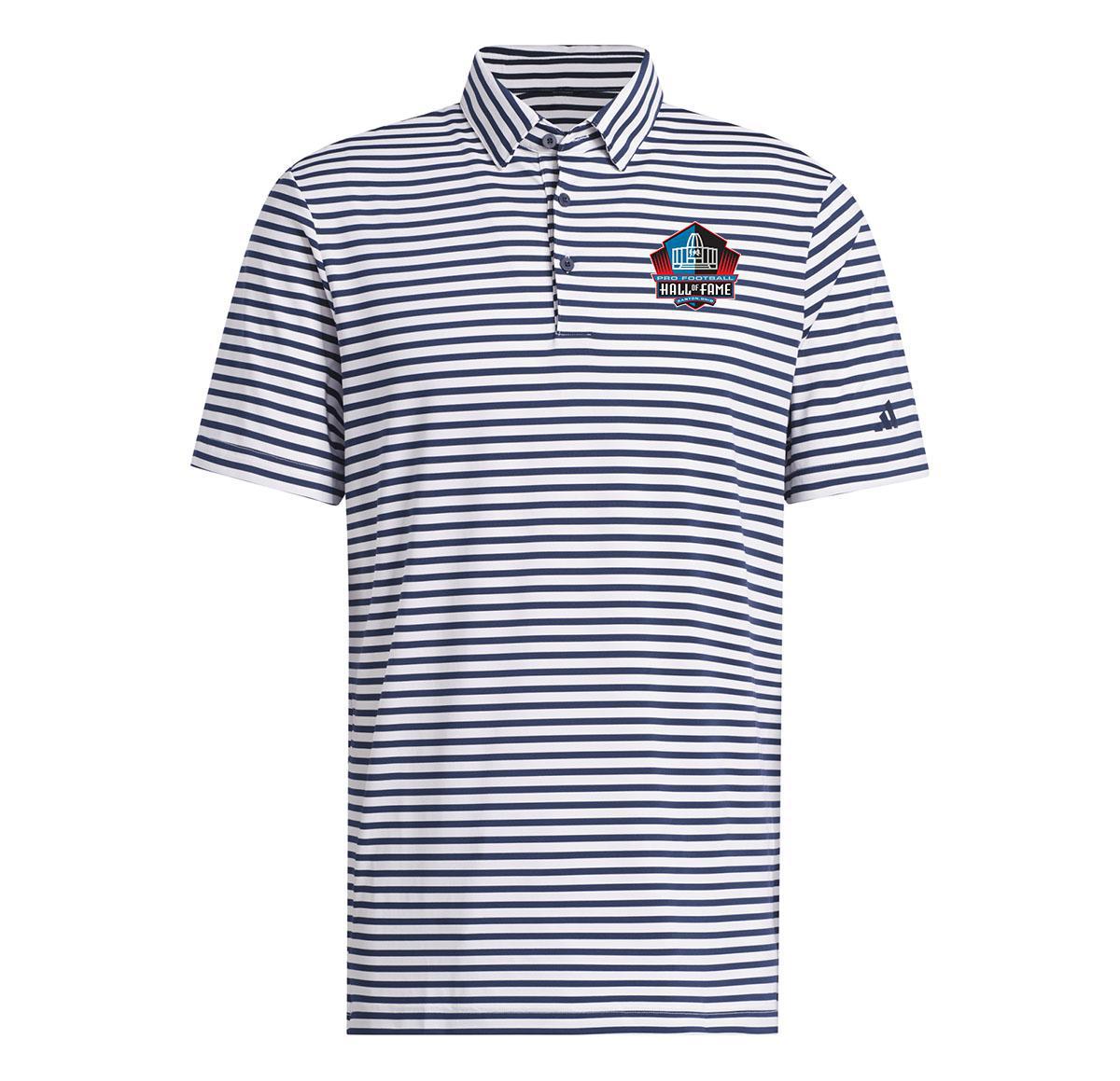 Hall of Fame Men's Navy Adidas Ultimate365 Stripe Polo