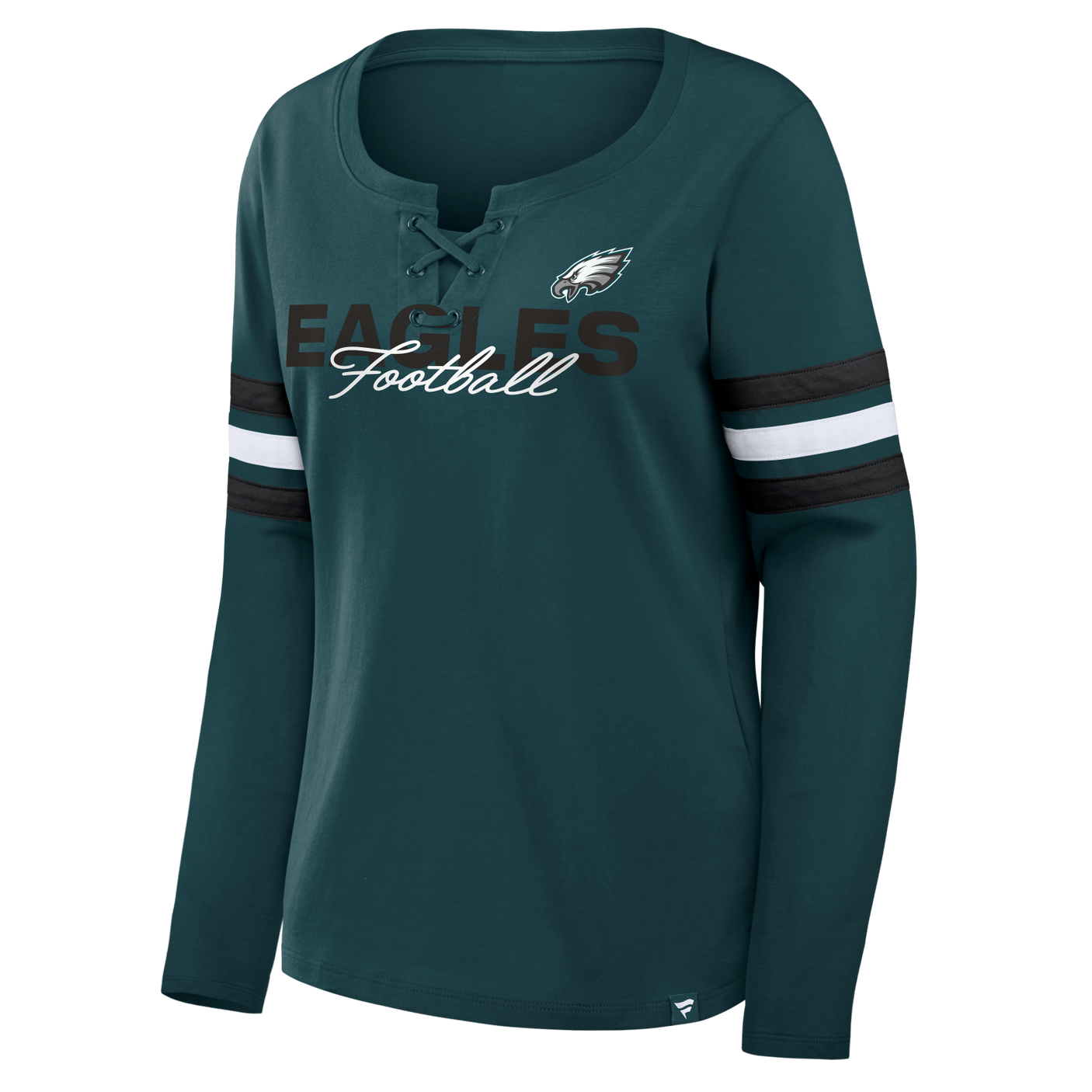 Eagles 2026 Fanatics Women's Lace Up Long Sleeve Top