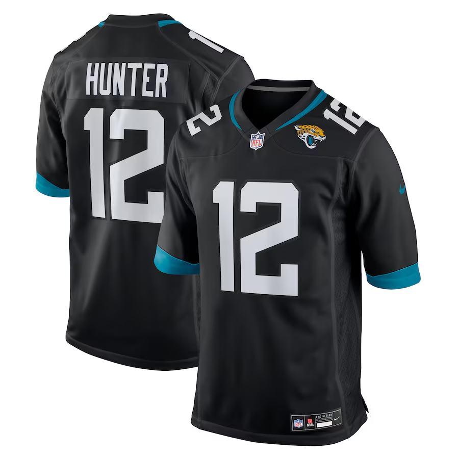 Jaguars Travis Hunter Nike Men's Black Game Jersey