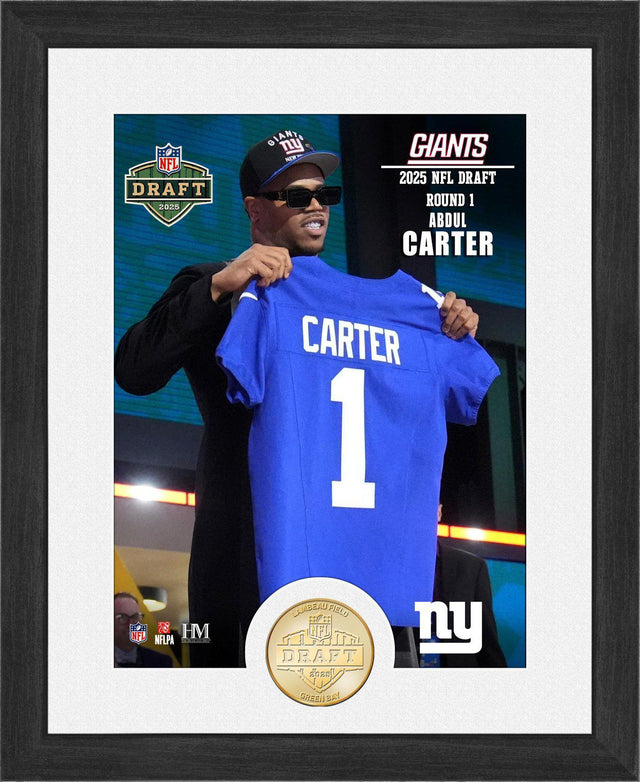Giants Abdul Carter 2025 NFL Draft Bronze Coin Photo Mint