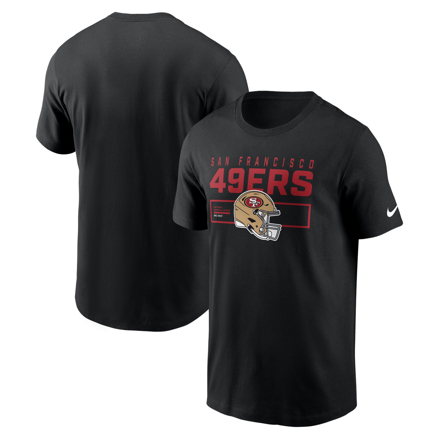 49ers 2025 Men's Nike Helmet Essential T-Shirt