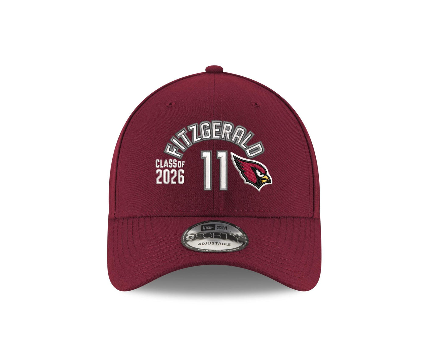 Larry Fitzgerald Cardinals Class of 2026 New Era 9FORTY Name and Number Hat