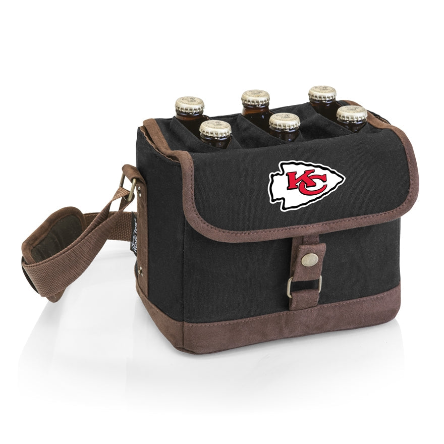 Chiefs Beer Caddy Cooler Tote with Opener by Picnic Time