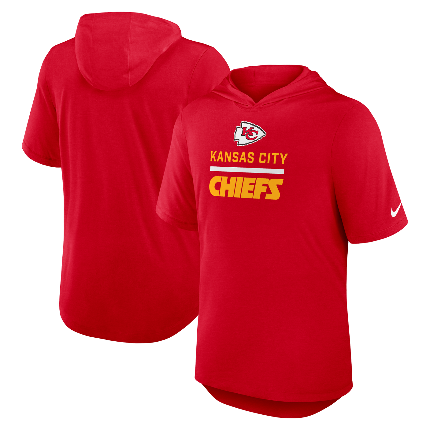 Chiefs 2025 Nike Men's Short Sleeve Hoodie Top