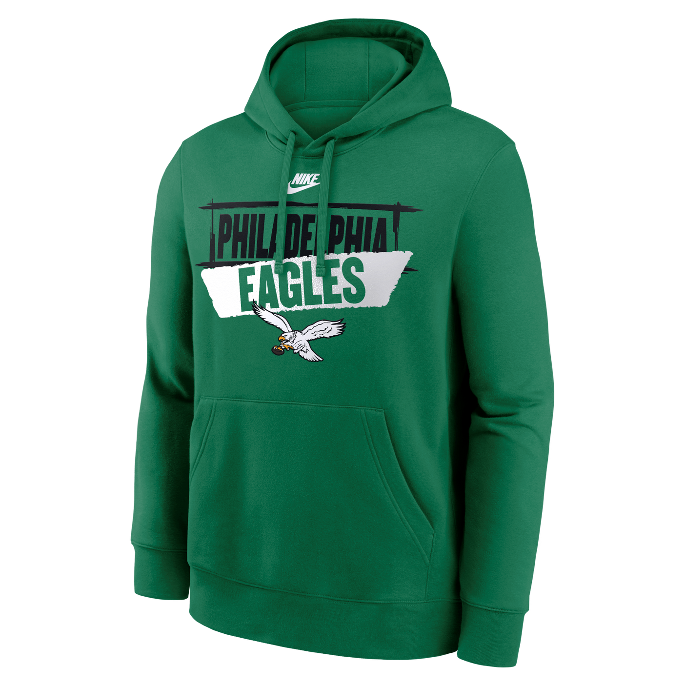 Eagles 2026 Nike Men's Club Fleece Team Wordmark Pullover Hoodie