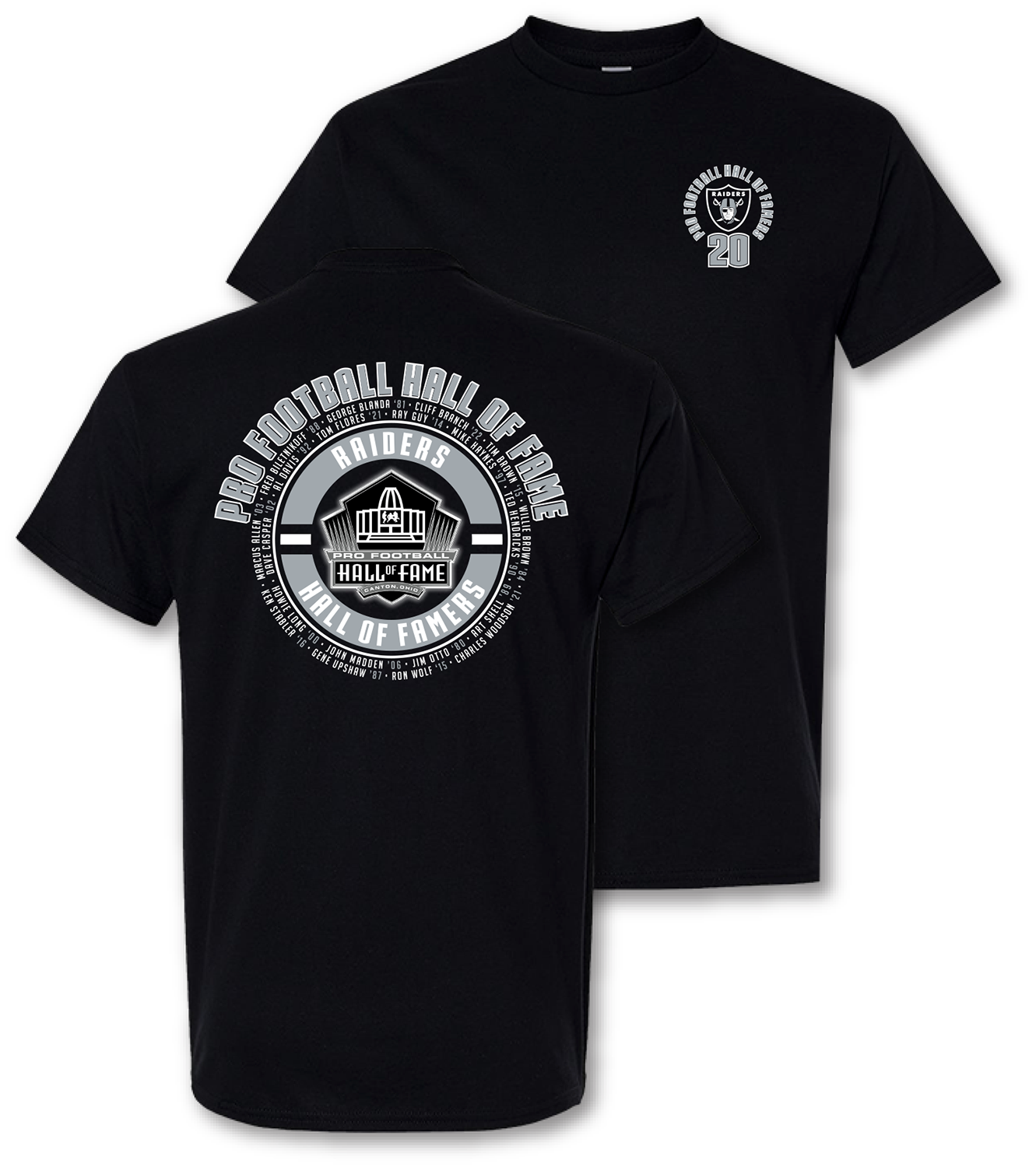 Raiders Hall of Famers T-Shirt