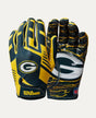 Packers 2025 Wilson Adult NFL Stretch Fit Receivers Gloves