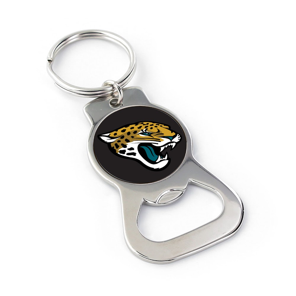 Jaguars Silver Bottle Opener Keychain