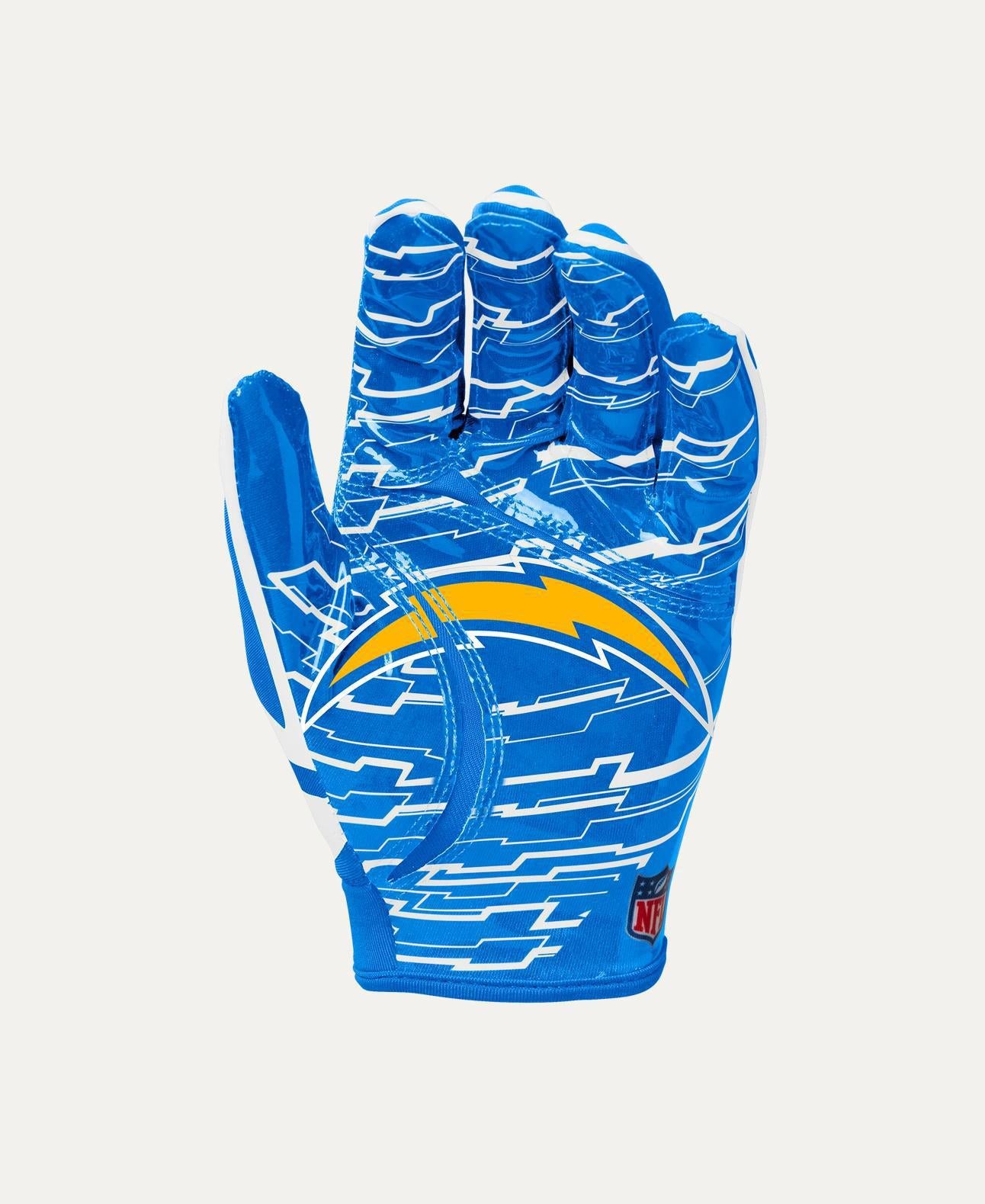 Chargers 2025 Wilson Adult NFL Stretch Fit Receivers Gloves