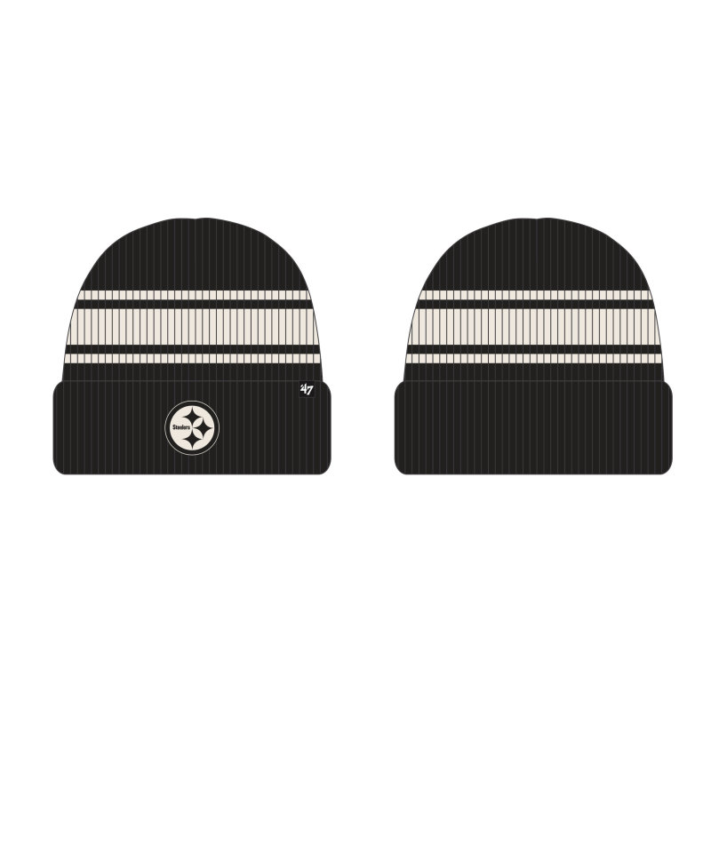 Steelers 2025 '47 Brand Men's Harbor Stripe Cuff Knit