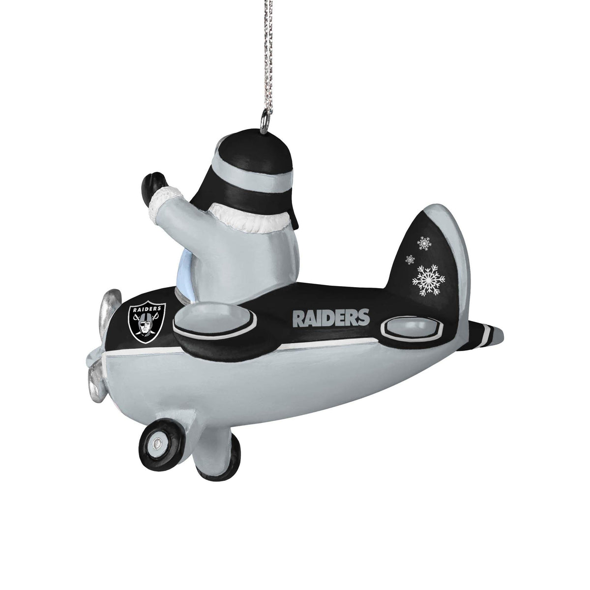 Raiders Santa Airplane Ornament Pro Football Hall of Fame