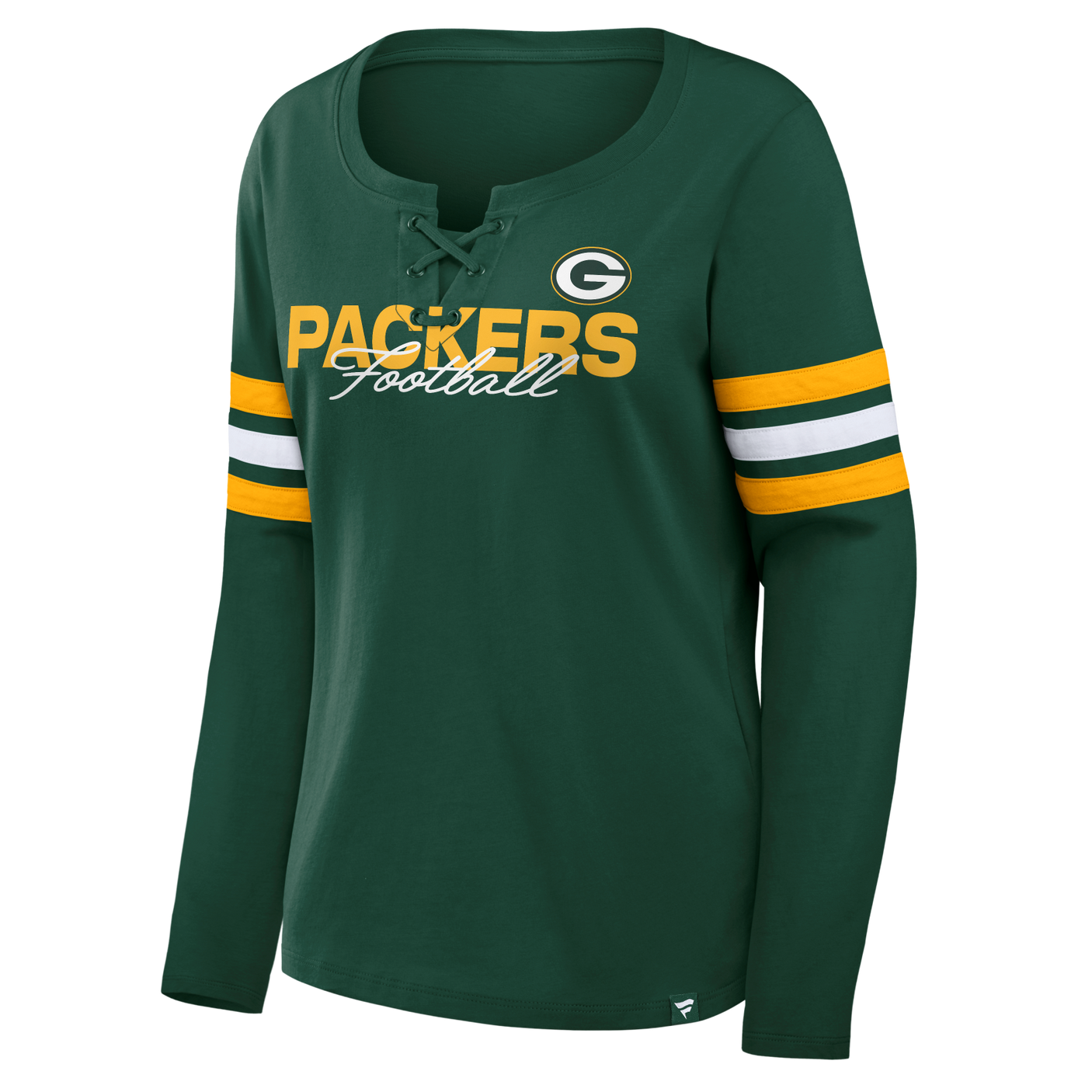 Packers 2026 Fanatics Women's Lace Up Long Sleeve Top