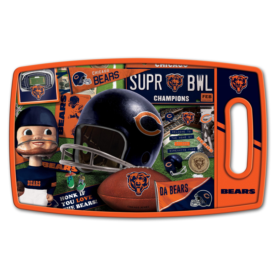 Bears Retro Cutting Board Pro Football Hall of Fame
