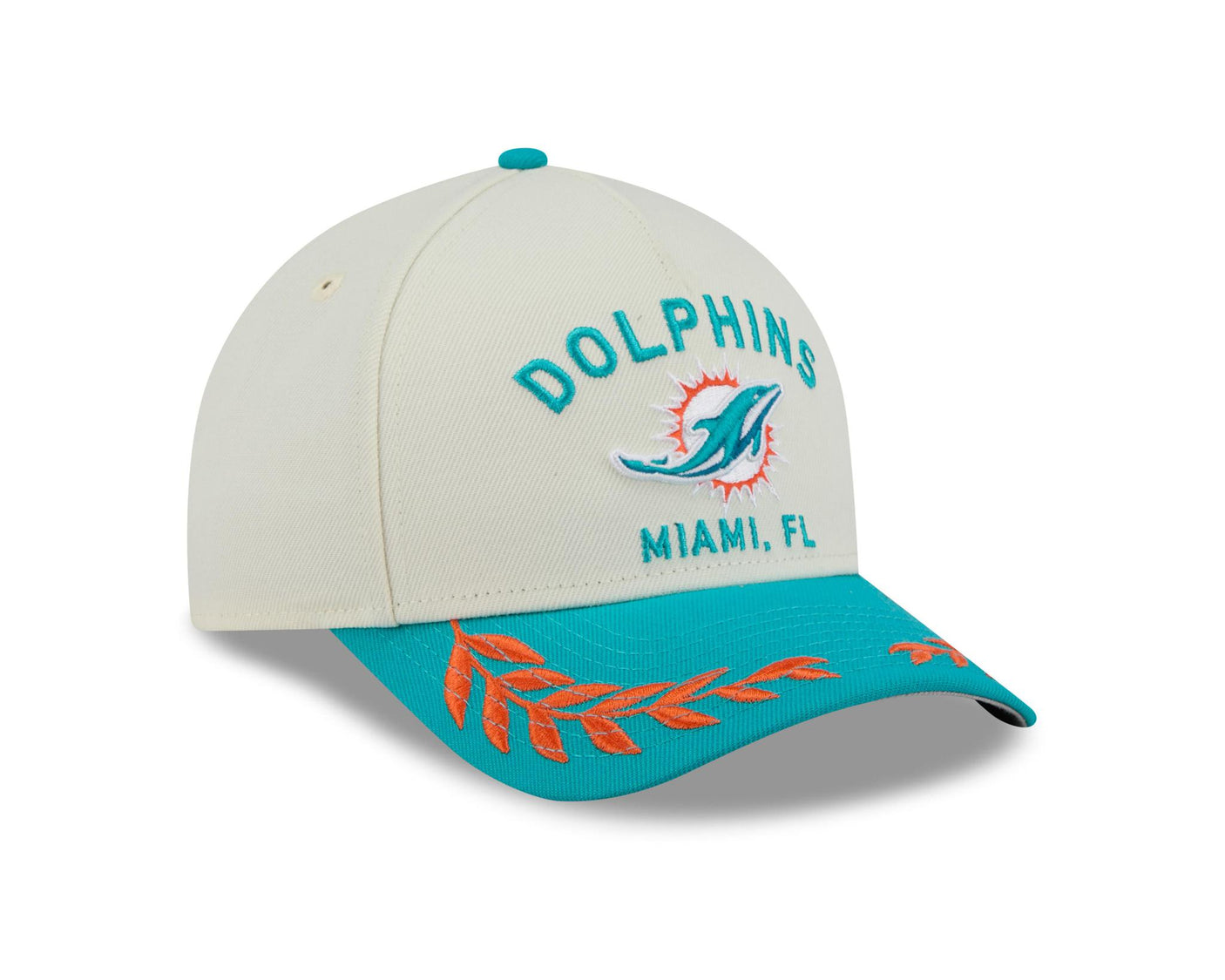 Dolphins 2025 New Era 9FORTY Stretch Snap Color Way Draft Hat