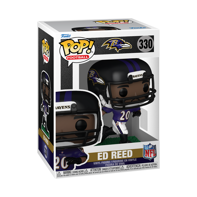 Ravens Ed Reed NFL Funko Pop! 330 Pro Football Hall of Fame