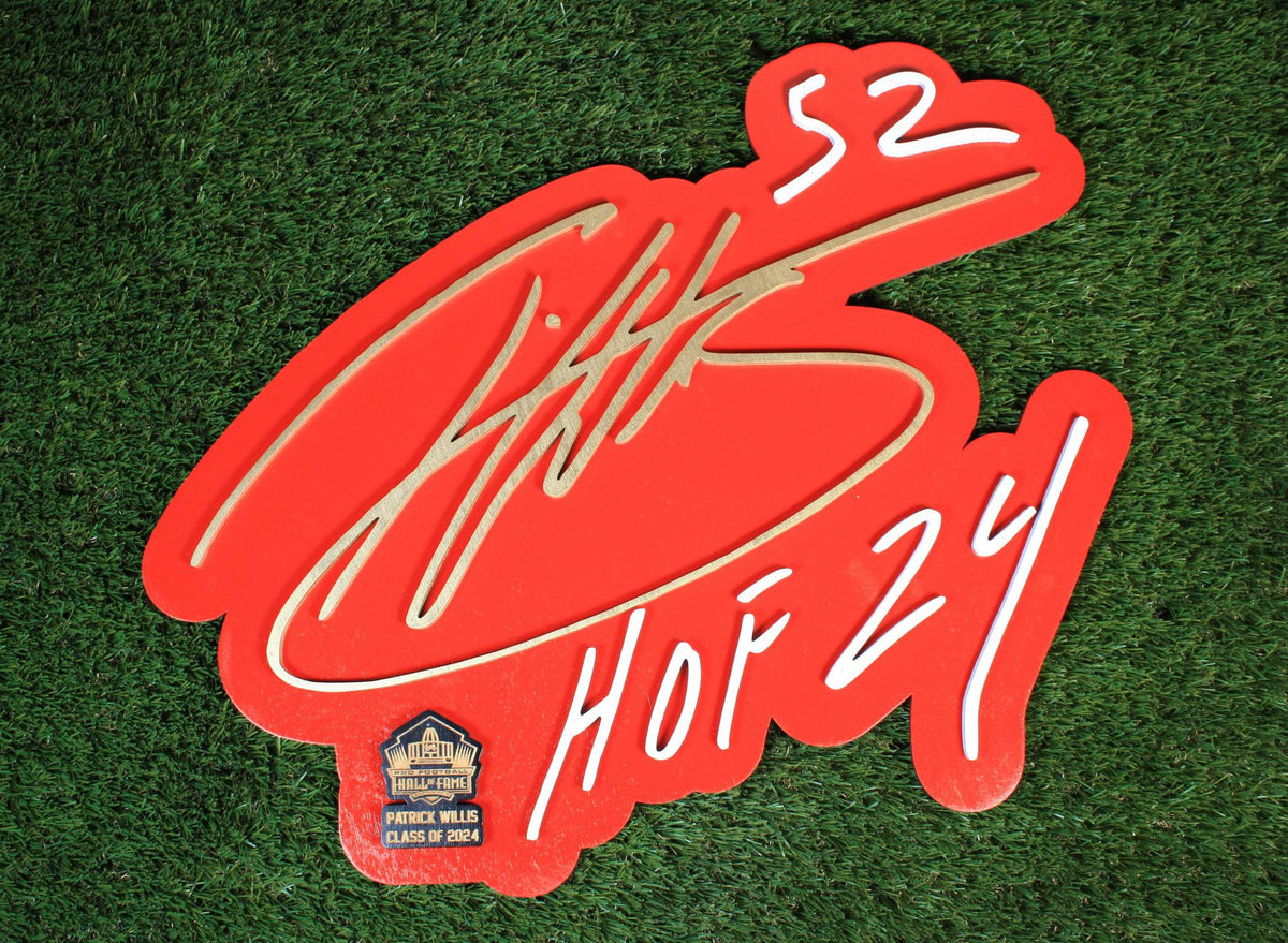 Patrick Willis 3D Signature Color Wall Sign - DS Sign Yurko (game day feels)