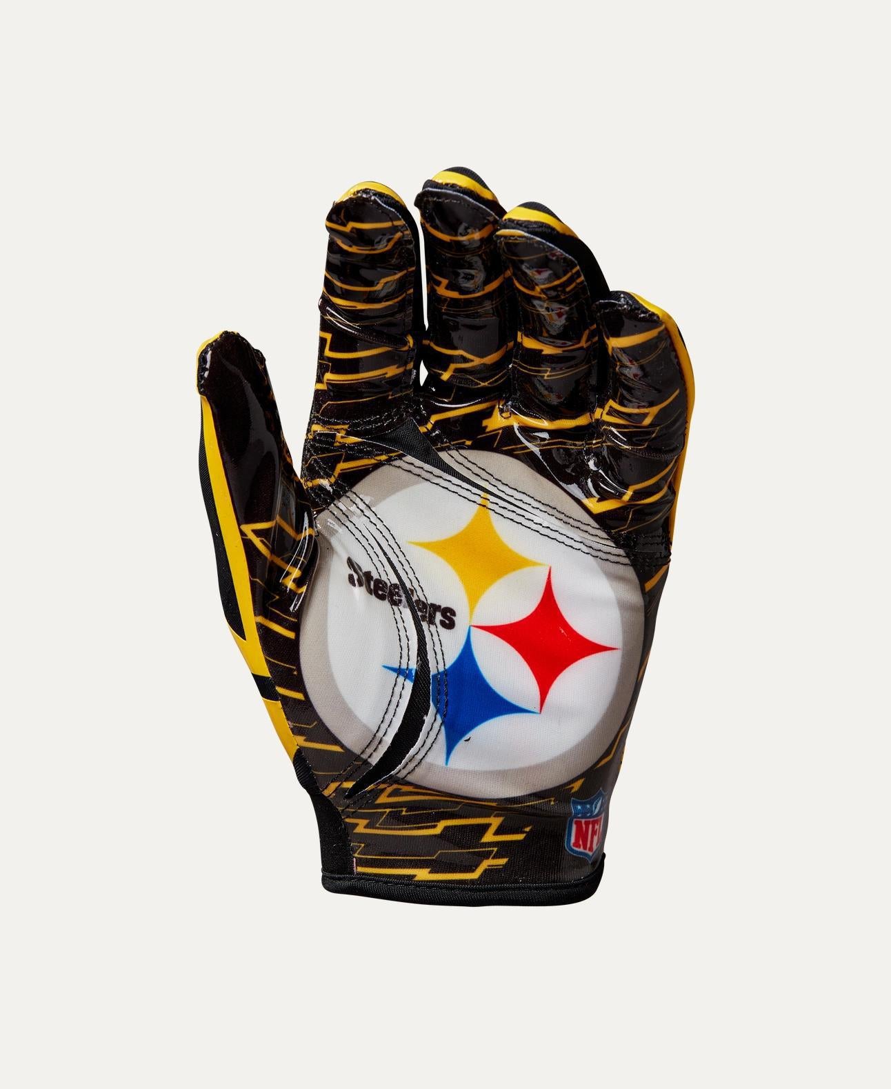 Steelers 2025 Wilson Adult NFL Stretch Fit Receivers Gloves