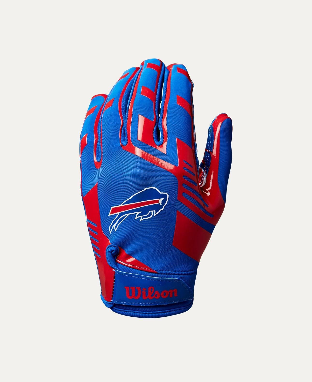 Bills 2025 Wilson Youth NFL Stretch Fit Receivers Gloves
