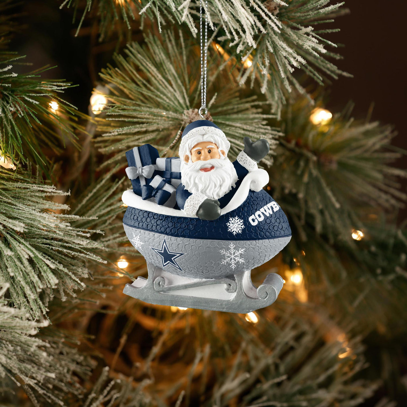 Cowboys Football Sleigh Ornament