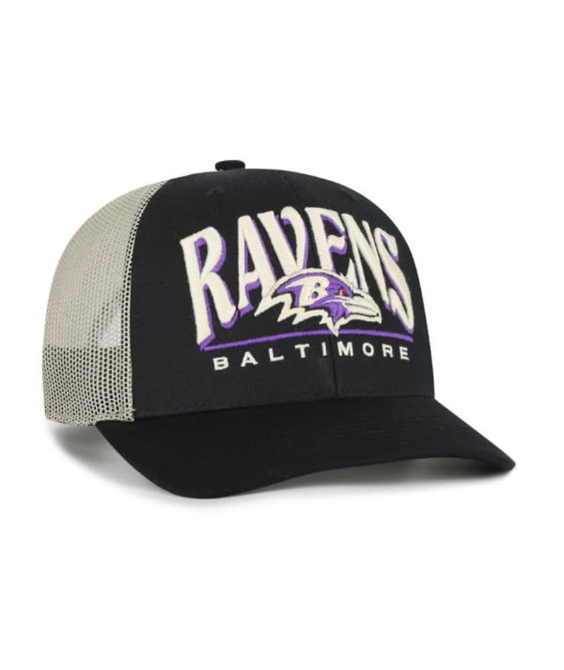 Ravens 2025 '47 Brand Men's Arid Strap Trucker Hat