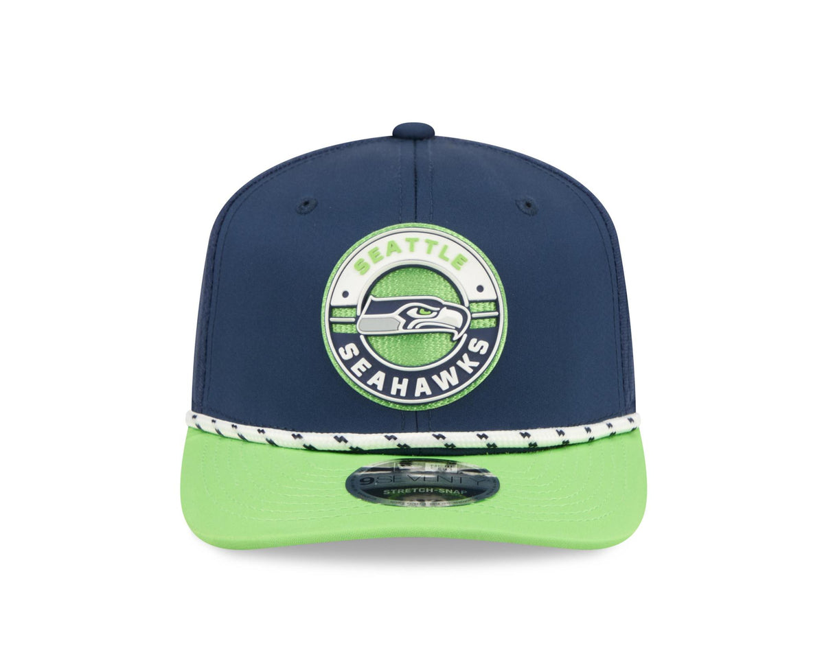 Seahawks 2026 New Era Men's 9SEVENTY Stretch Snap Two-Tone Hat Pro Football Hall of Fame