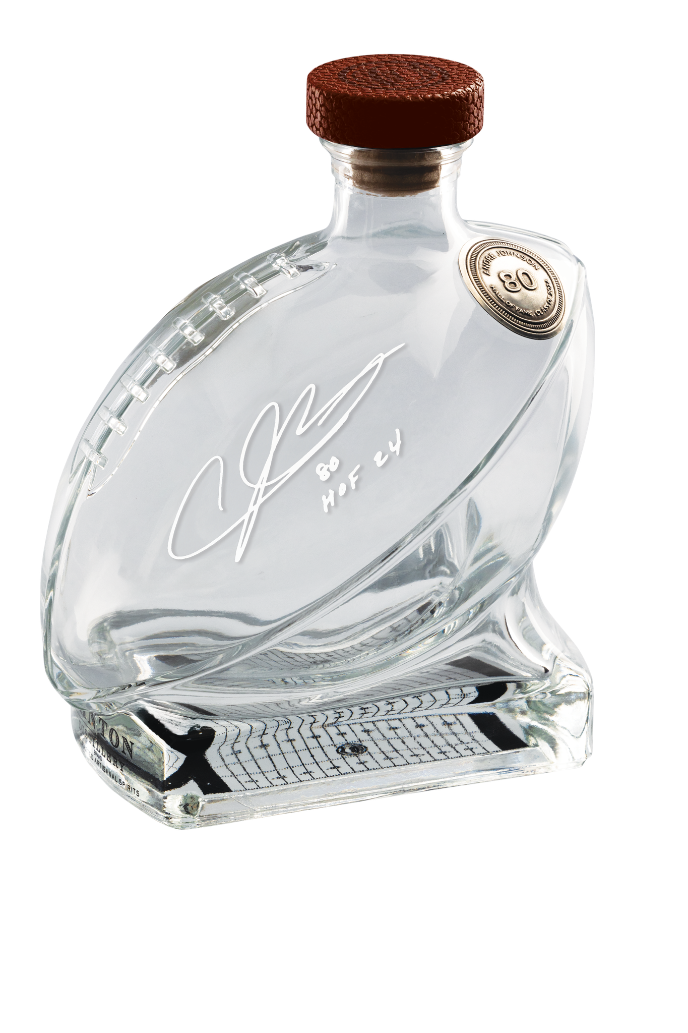 Andre Johnson Class of 2024 Canton Distillery Football Decanter
