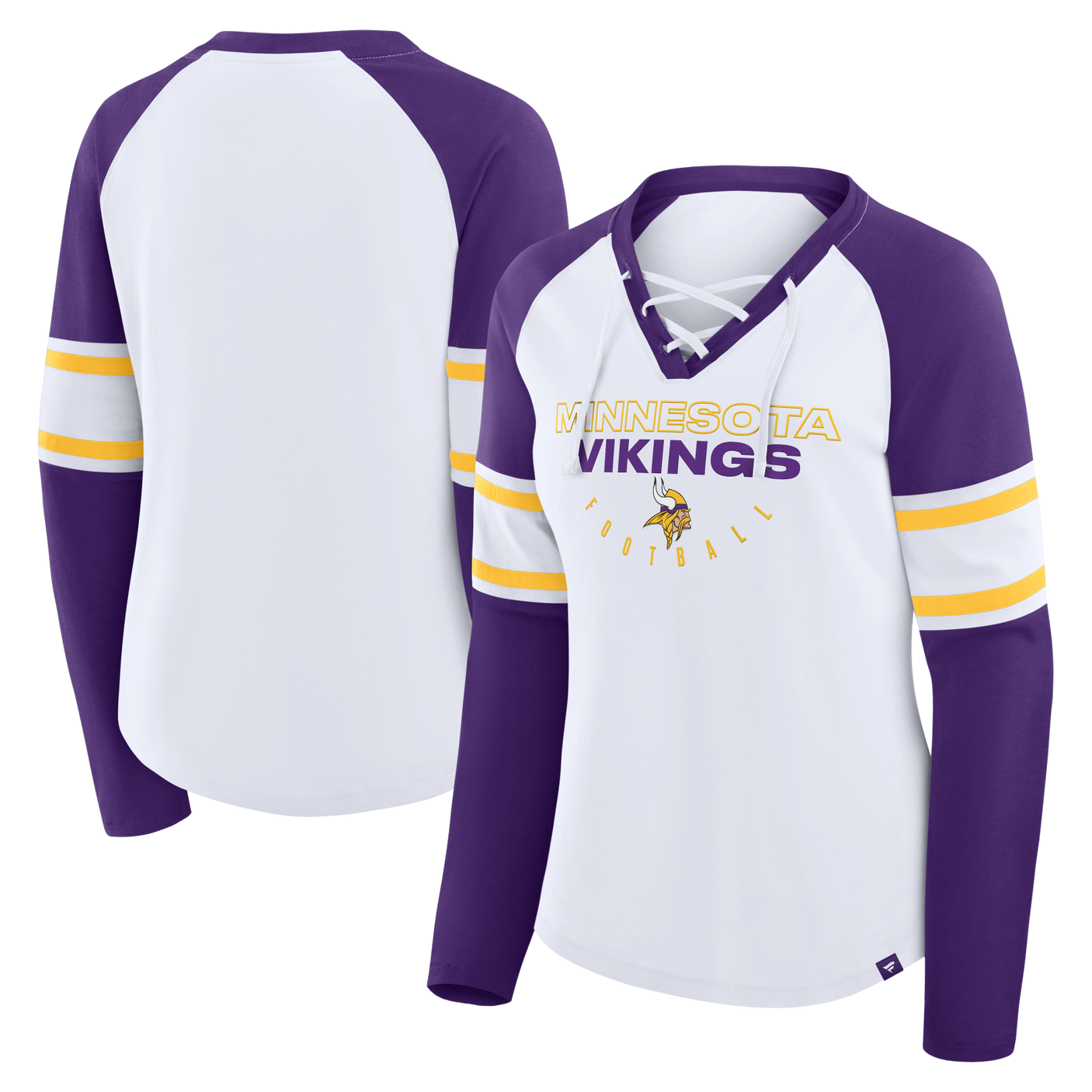 Vikings 2025 Women's Fanatics Blitz Package Long Sleeve Fashion Top