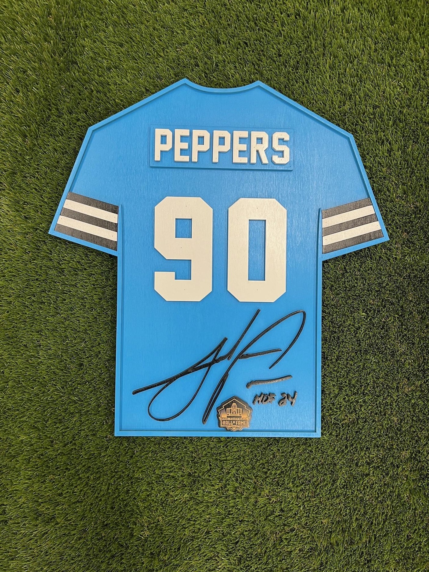 Julius Peppers Alt Wood Jersey 3D Sign - DS